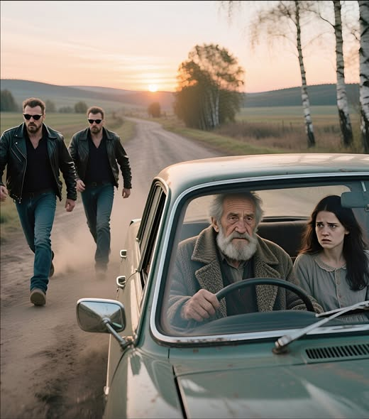 Bandyci napadli na samochód, w którym znajdowali się starzec z wnuczką