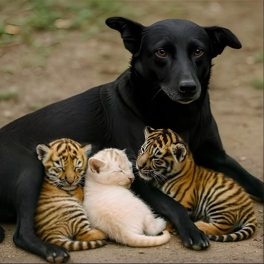 Tygrysica przyniosła ludziom swoje tygrysiątka, prosząc o pomoc, ponie