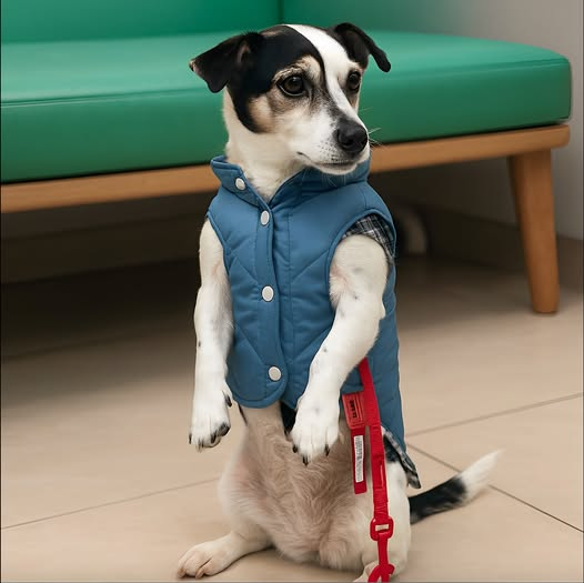 Piesek musiał nauczyć się chodzić na tylnych łapach, żeby przeżyć…