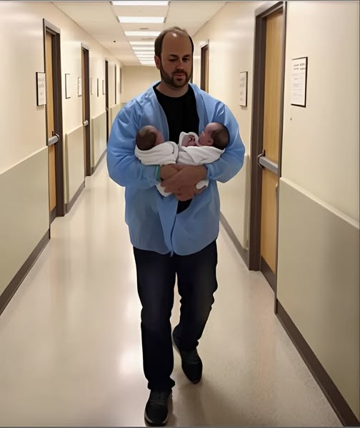 Zobaczyłam mojego męża wychodzącego z kliniki z dwójką niemowląt, któr